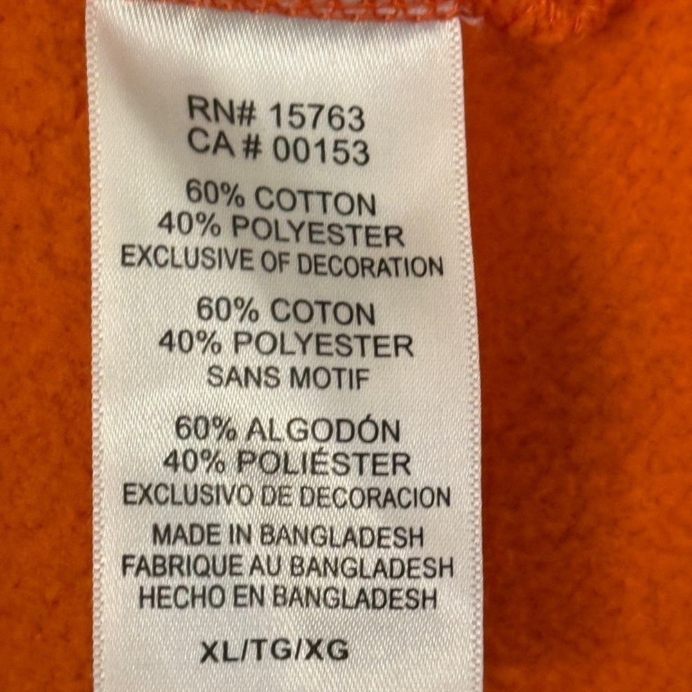 Champion SU Syracuse Orange Men's Pullover Sweatshirt Orange Size XL #1736 - Picture 6 of 6